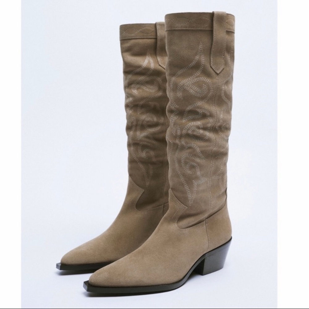 Zara cowboy boots